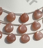 Pink Moonstone Heart Briolette