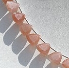 Pink Moonstone Trilliant Cut