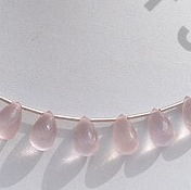Rose Quartz Tear Drop Briolette