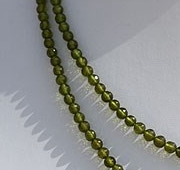 Vesuvianite Gemstone Faceted Round