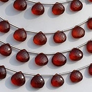 Spessartite Garnet  Heart Briolette