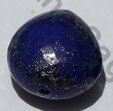 Lapis Heart half drilled gemstone