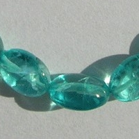Apatite Gemstone Beads  Oval Plain
