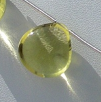 Lemon Quartz  Heart Plain