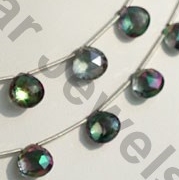 Mystic Topaz Beads  Heart Briolette