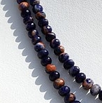 Sodalite Gemstone Faceted Rondelle
