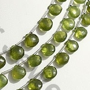 aaa Vesuvianite Heart Briolette