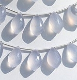 Chalcedony Gemstone Dolphin Briolette