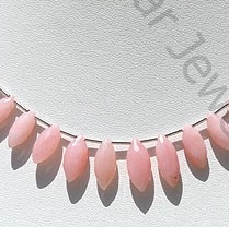 Pink Opal Gemstone Marquise Beads