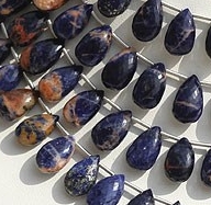 Sodalite Flat Pear Briolette