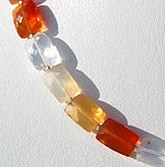 Mexican Fire Opal  Gemstone  Faceted Rectangles