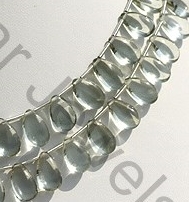 Green Amethyst Flat Pear Plain