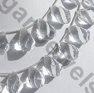 Crystal Gemstone Twisted Tear Drops