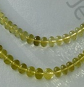 Lemon Quartz  Faceted Rondelles