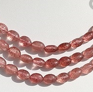 Strawberry Quartz Oval Plain