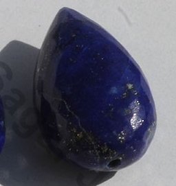 Lapis Half Drilled Gemstones