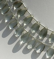 Green Amethyst Flat Pear Plain