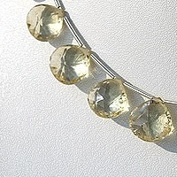 Scapolite Gemstone  Concave Cut Faceted Heart