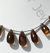 Andalusite Gemstone  Tear Drops Briolette