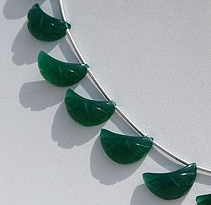 Green Onyx Half Moon Cut