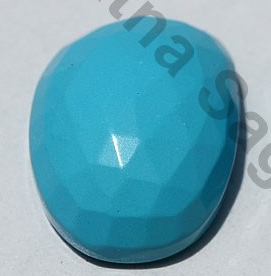 Turquoise Rose Cut Cabochon