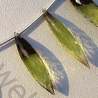 Bi-color Quartz  Dew Drops