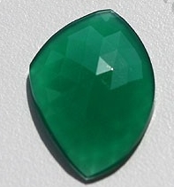 Green Onyx Rose Cut Slice