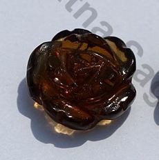 Cognac Quartz Half Drilled Gemstones