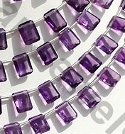 Amethyst Gemstone Beads  Octagons