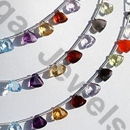 Semi Precious Gemstone Trilliant Cut