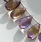 Ametrine Flat Pear Briolette