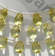 Lemon Quartz  Concave Cut Pan