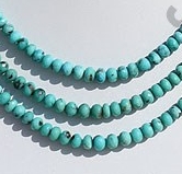 Sleeping Beauty Turquoise Rondelle Shape