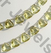 aaa Lemon Quartz  Trilliant Beads