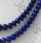 Lapis Gemstone  Faceted Rondelles