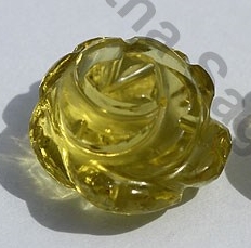 Lemon Quartz Moon Flower Cut