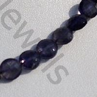 Iolite Gemstone Beads Coin