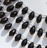 Smoky Quartz Gemstone Chandelier Briolette