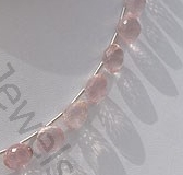 Rose Quartz Gemstone Onion Shape