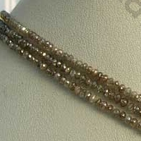 Diamond Gemstone Faceted Rondelle
