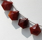 Mookaite Jasper Polygon Diamond Cut