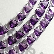 Amethyst Gemstone Trilliant