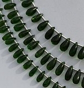 Chrome Diopside  Tear Drops Briolette