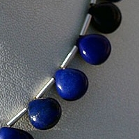 Lapis Gemstone Heart Plain