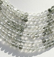 wholesale Green Moss Quartz Faceted Rondelle