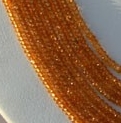 Mandairn garnet faceted Rondelles