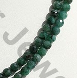 Emerald Gemstone Faceted Round