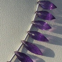 Amethyst Gemstone Beads  Dew Drops
