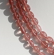 Strawberry Quartz Oval Plain