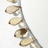 Champagne Citrine  Chandelier Briolette